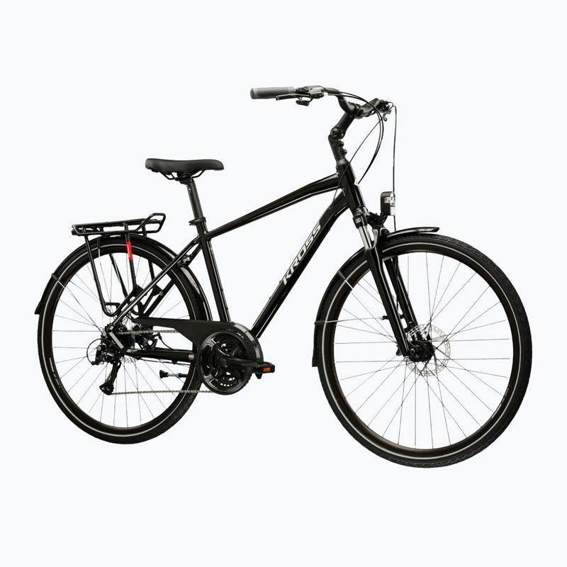 Bicicletta da trekking KROSS Trans 3.0 black/grey/gloss 2