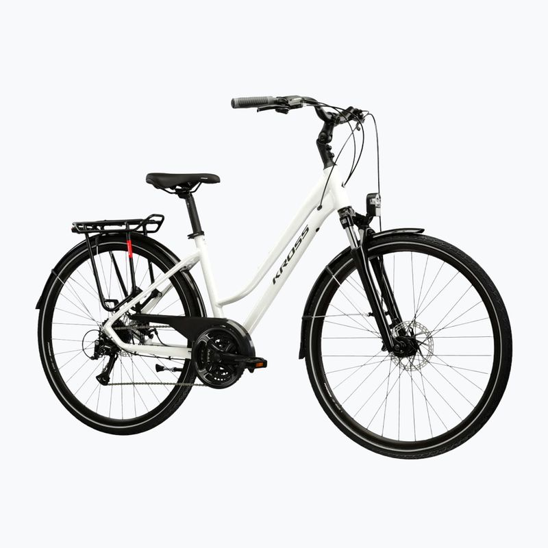 Bicicletta da trekking da donna KROSS Trans 3.0 In pearl/black/gloss 2