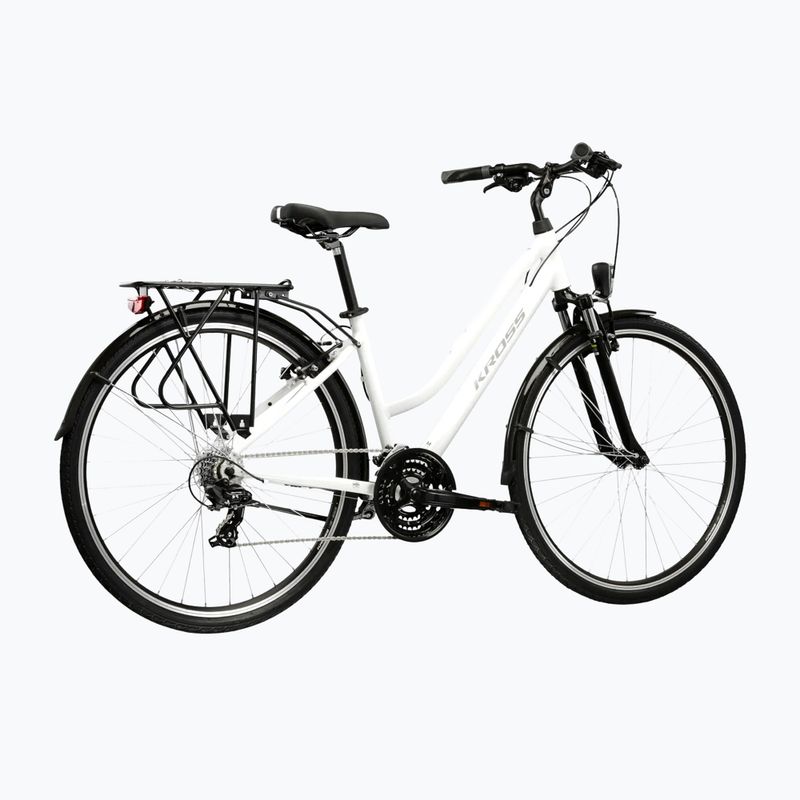 Bicicletta da trekking da donna KROSS Trans 1.0 In white/grey/gloss 3