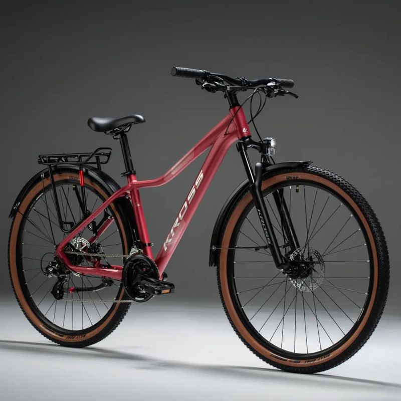 Bicicletta da montagna da donna KROSS Lea X200 Eq W 27.5 pink/silver/matte 11