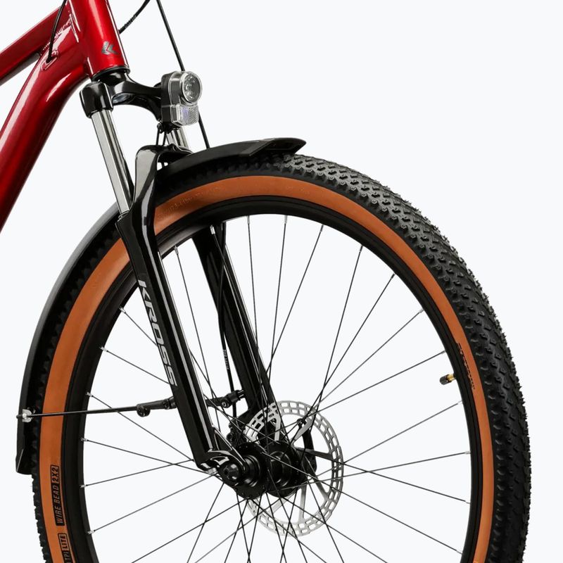 Bicicletta da montagna KROSS Hexagon X200 EQ 29" ruby/graphite/gloss 5