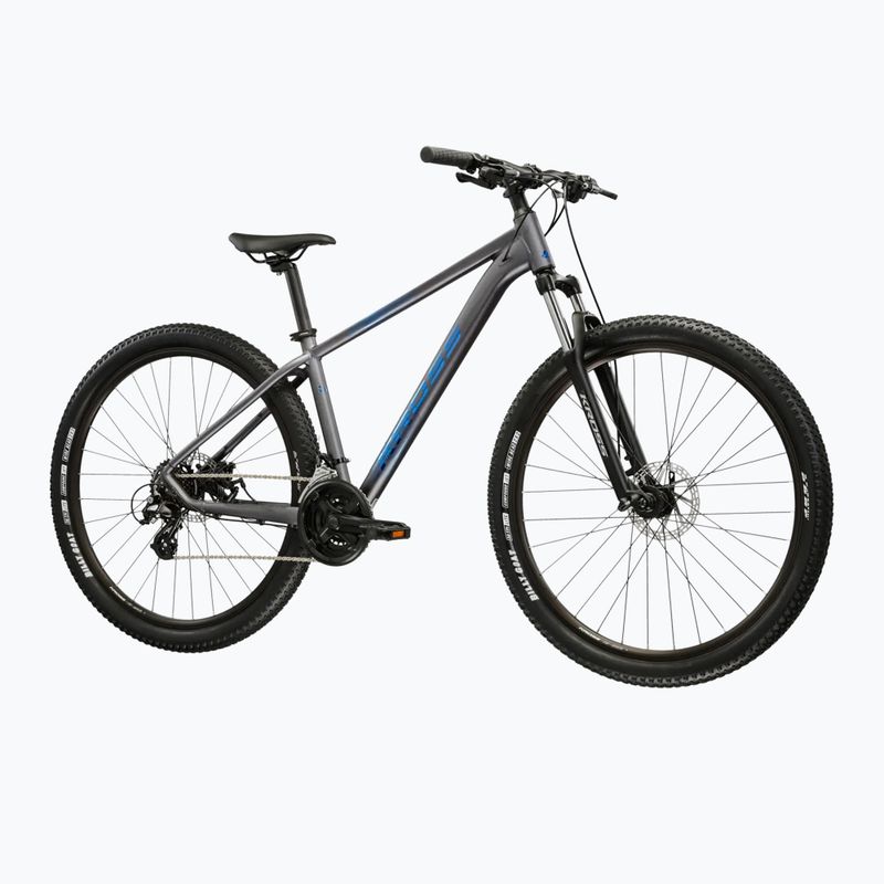Bicicletta da montagna KROSS Hexagon X200 27,5" grey/blue/matte 2
