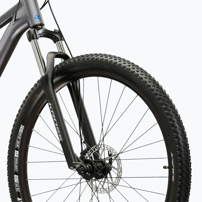 Bicicletta da montagna KROSS Hexagon X200 27,5" grey/blue/matte 5