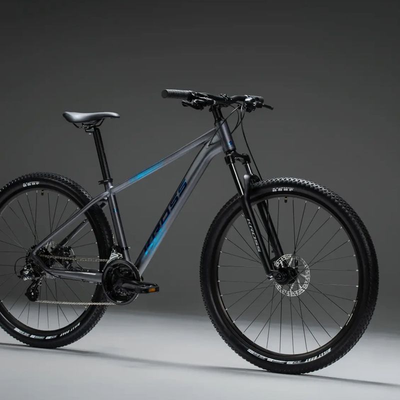 Bicicletta da montagna KROSS Hexagon X200 27,5" grey/blue/matte 12