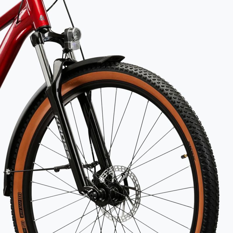 Bicicletta da montagna KROSS Hexagon X200 EQ 27,5" ruby/graphite/gloss 6