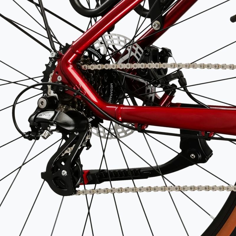 Bicicletta da montagna KROSS Hexagon X200 EQ 27,5" ruby/graphite/gloss 8