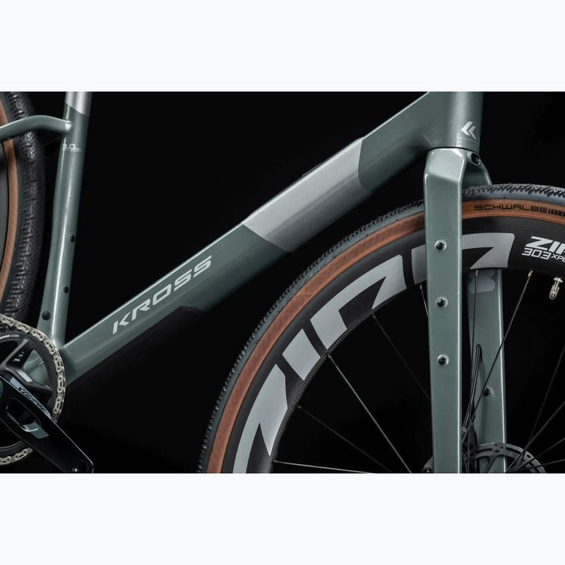 Bicicletta gravel KROSS Esker ADV 3.0 green-gray/silver/matte 16