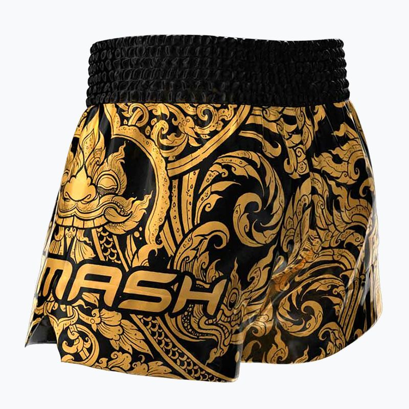 Pantaloncini da allenamento SMMASH Muay Thai Story da uomo, oro 5