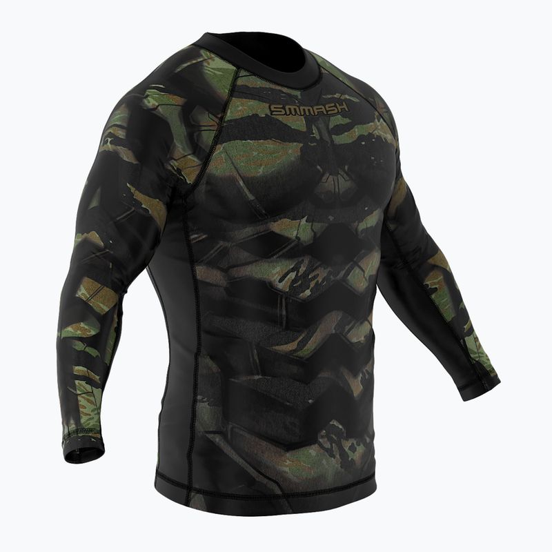 SMMASH Tiger Armour, maglia a maniche lunghe da uomo, verde 4