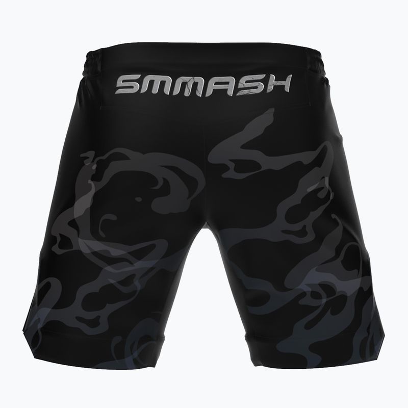 Pantaloncini da allenamento SMMASH Takeo da uomo, nero 2