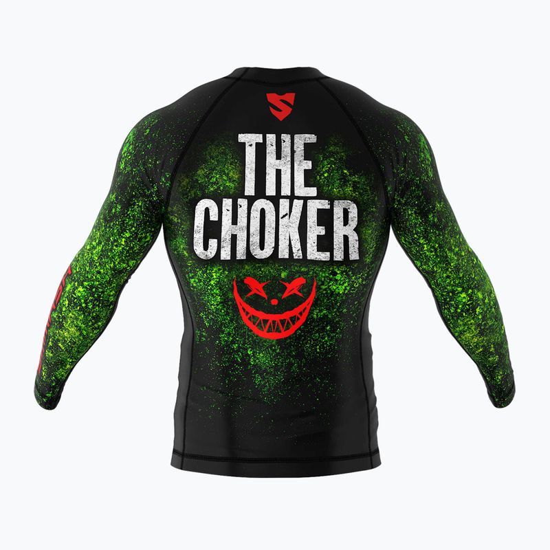 SMMASH The Choker, rashguard a maniche lunghe da uomo di colore verde 2