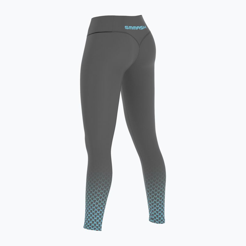 Leggings da allenamento SMMASH Scale 3D a vita alta da donna, grigio 3