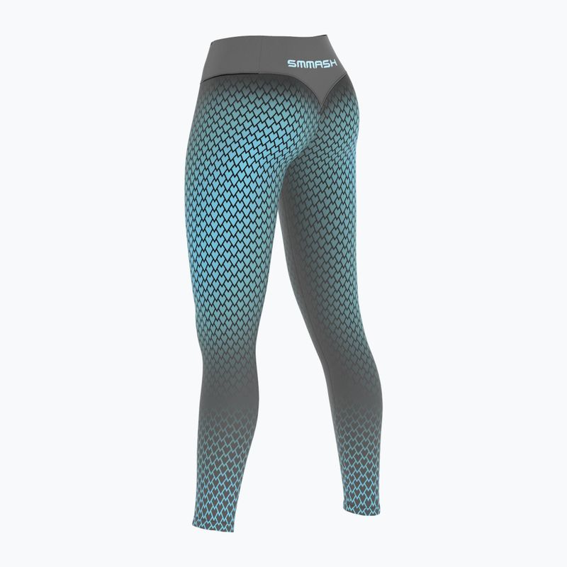 Leggings da allenamento SMMASH Scale 3D a vita alta da donna, grigio 4