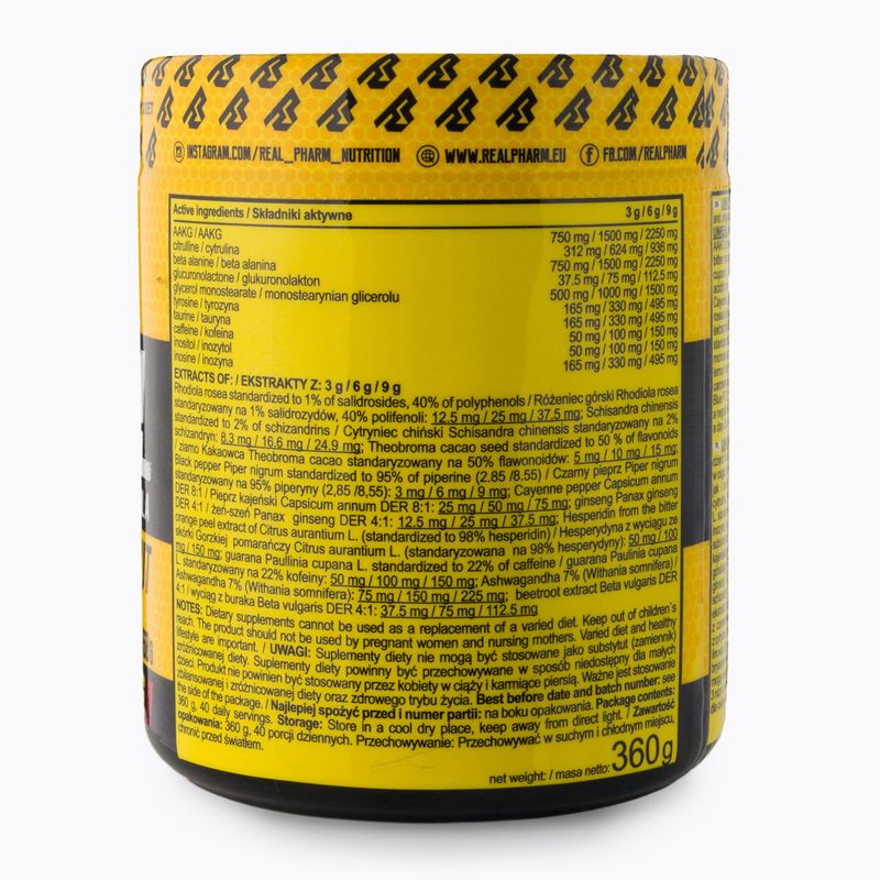 Pre-allenamento Real Pharm Unreal Black Currant-Lemon 3