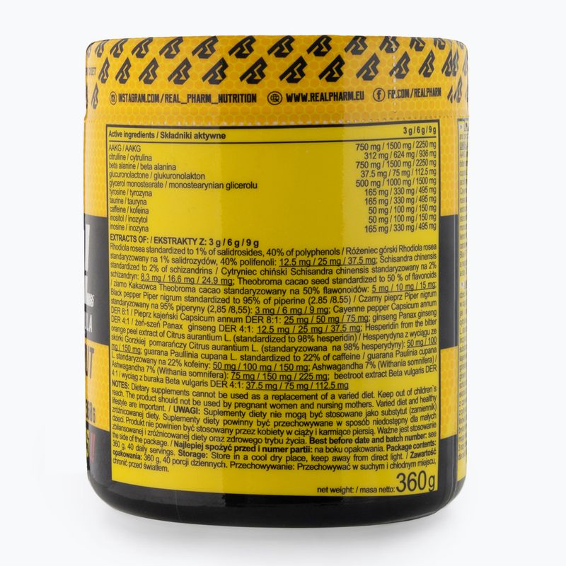Pre-allenamento Real Pharm Unreal al ribes nero 3