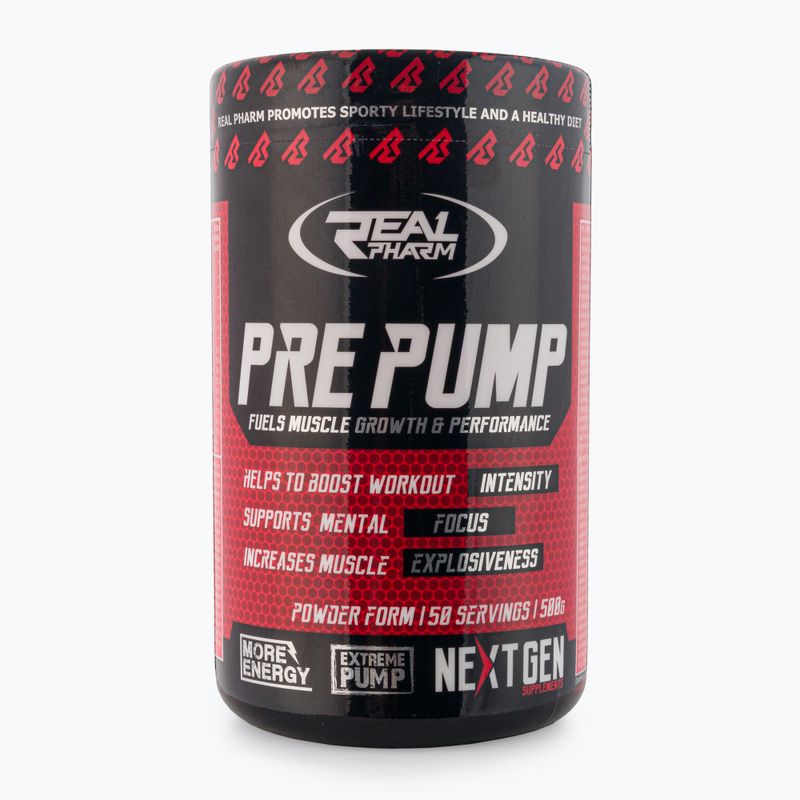 Real Pharm Pre Pump pre-allenamento 500 g kiwi-pesca