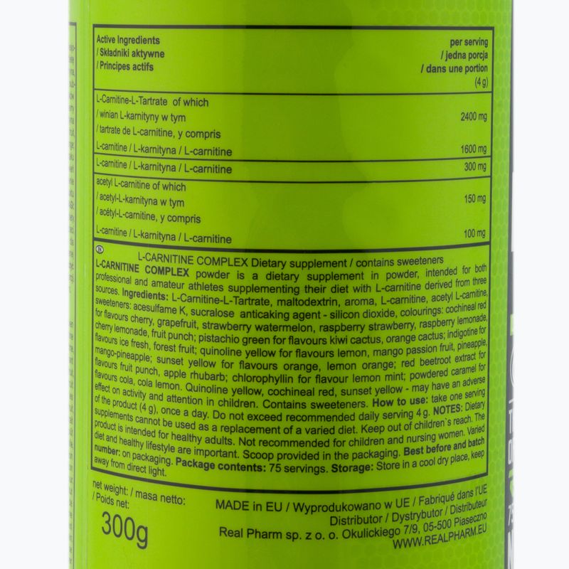 L-Carnitina Real Pharm L-Carnitina Complex Mirtillo rosso-Strawberry 2