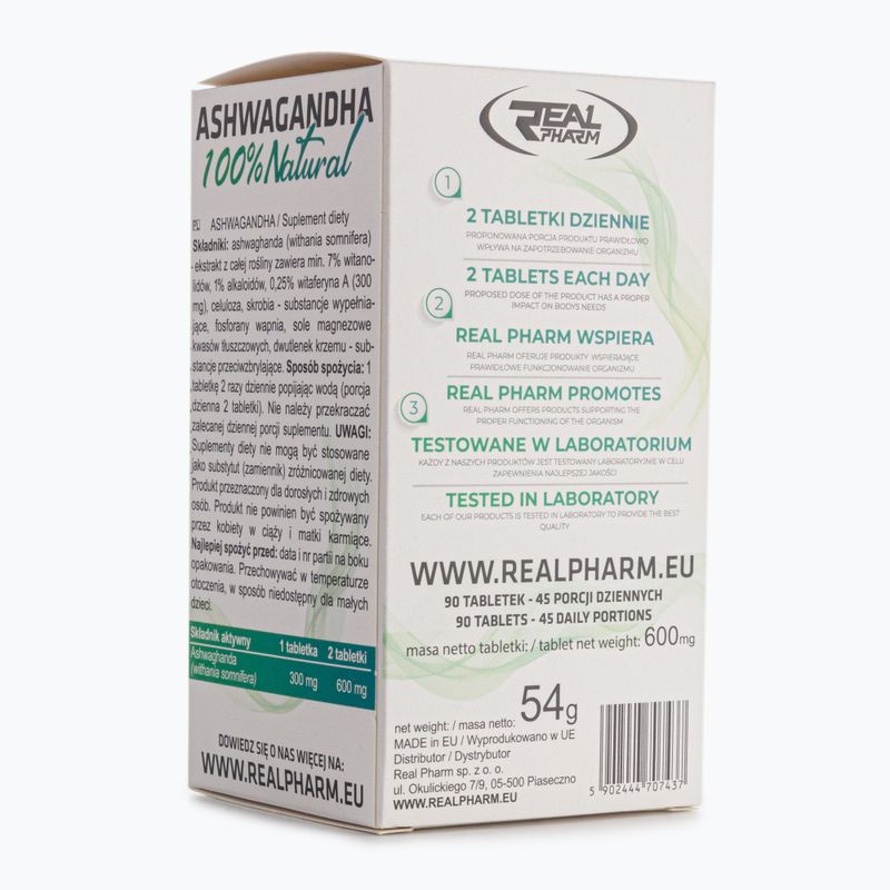 Ashwagandha Real Pharm 100% 90 compresse 2