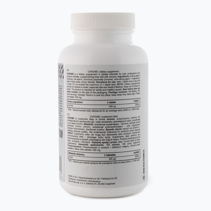 Suplemento Real Pharm Chrom 180 tabs 2