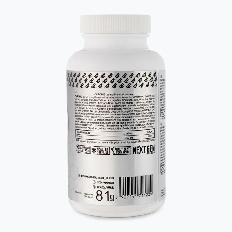 Suplemento Real Pharm Chrom 180 tabs 3