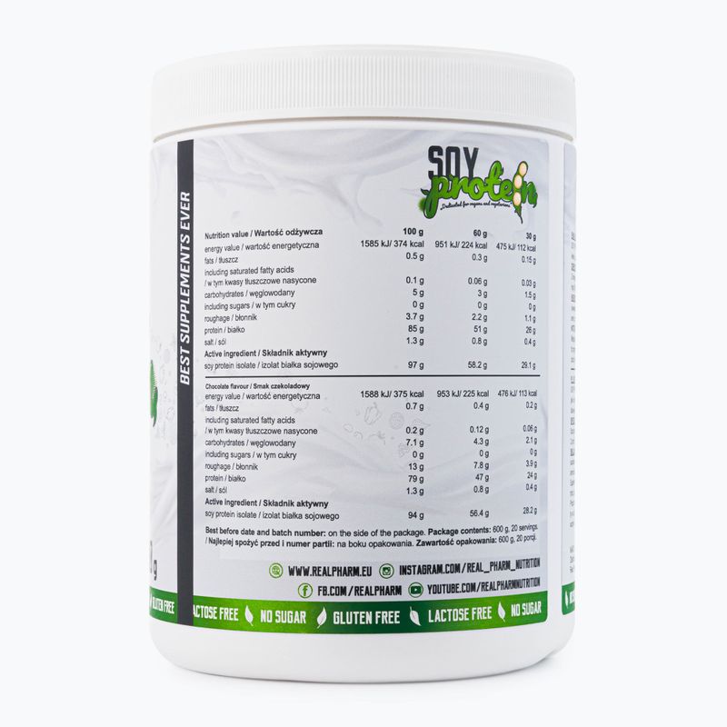 Proteine della soia Whey Real Pharm al cioccolato 2