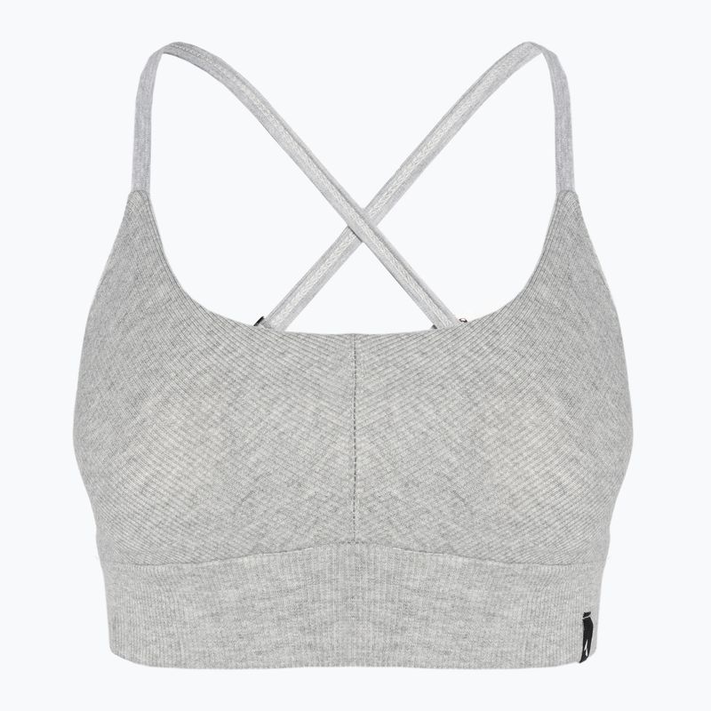 Reggiseno fitness Carpatree Rib grigio 4