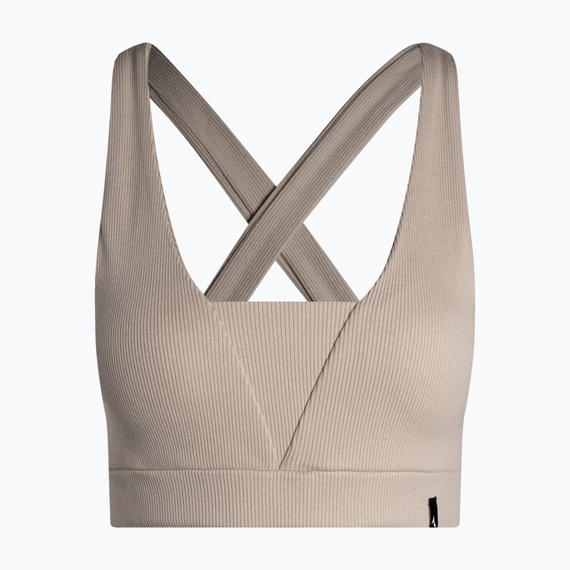 Reggiseno fitness Carpatree Mellow Rib beige