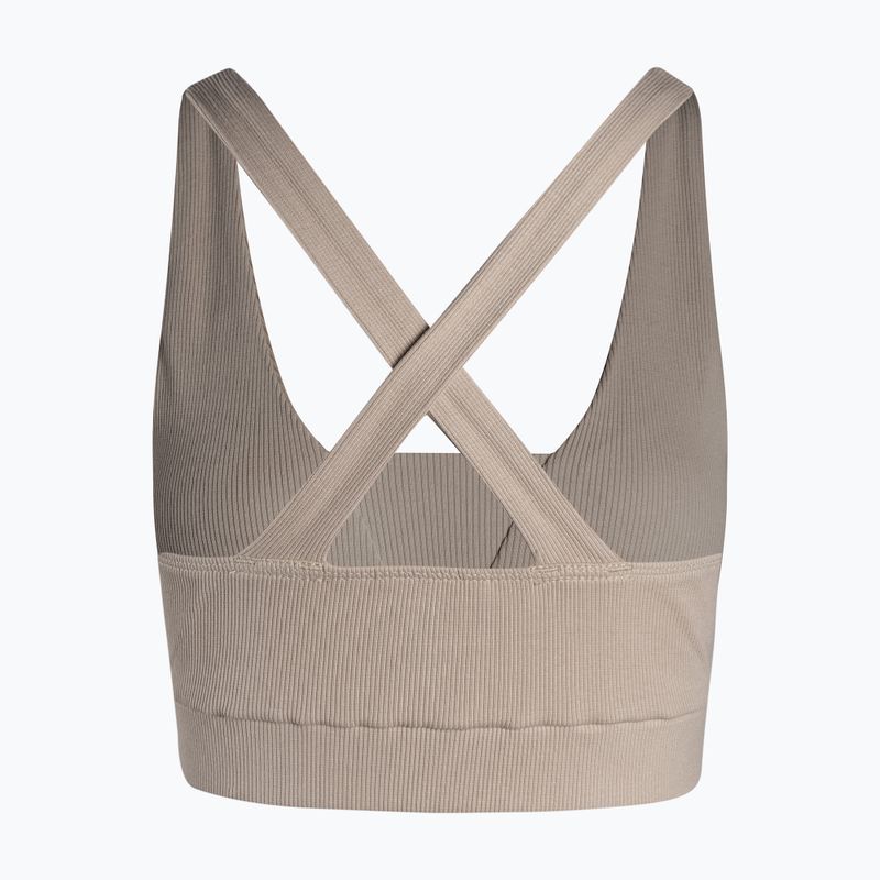 Reggiseno fitness Carpatree Mellow Rib beige 2