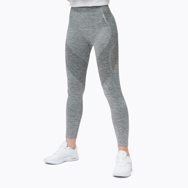 Leggings donna Carpatree Phase Senza cuciture grigio melange