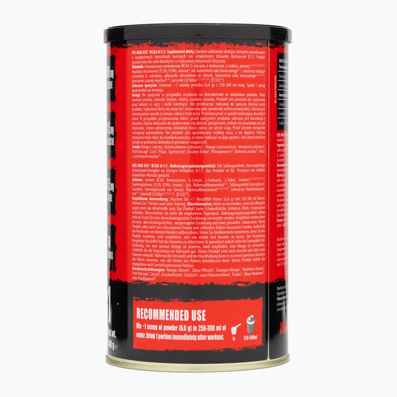 Aminoacidi Fitness Authority Bad Ass Bcaa 8 400 g esotici 3