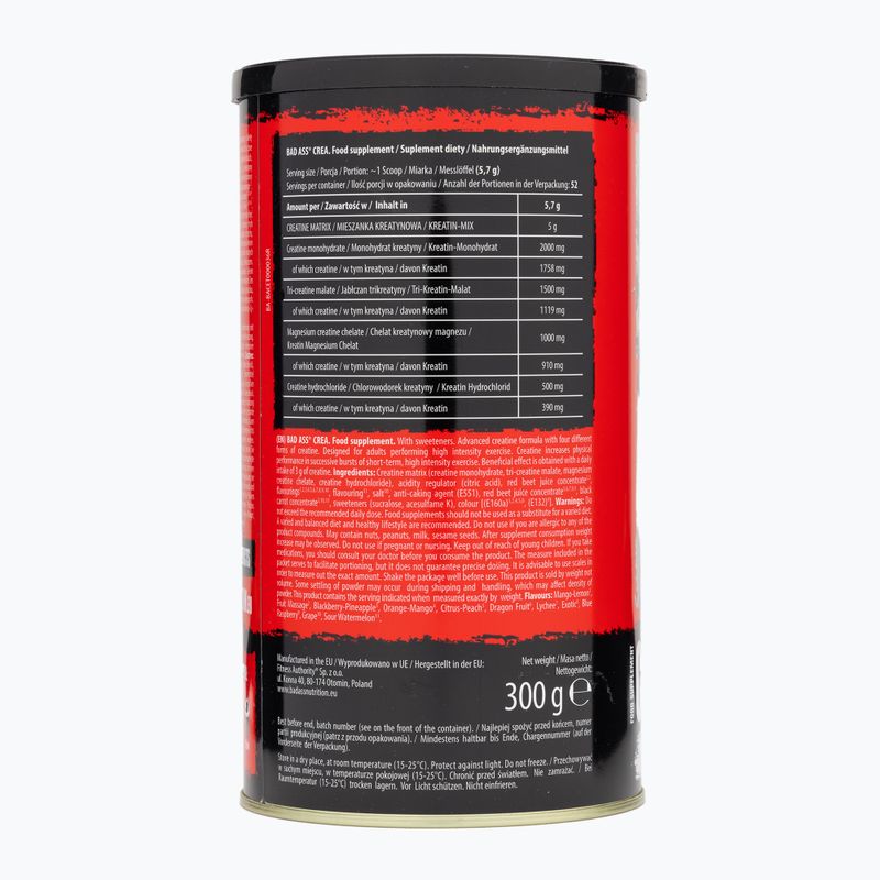 Fitness Authority Bad Ass Crea 300 g agrumi/pesca 2
