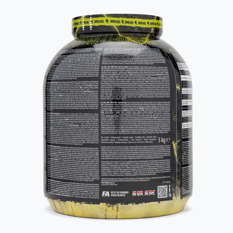 Fitness Authority Gainer Skull Labs Ripped 3 kg strawberry 3