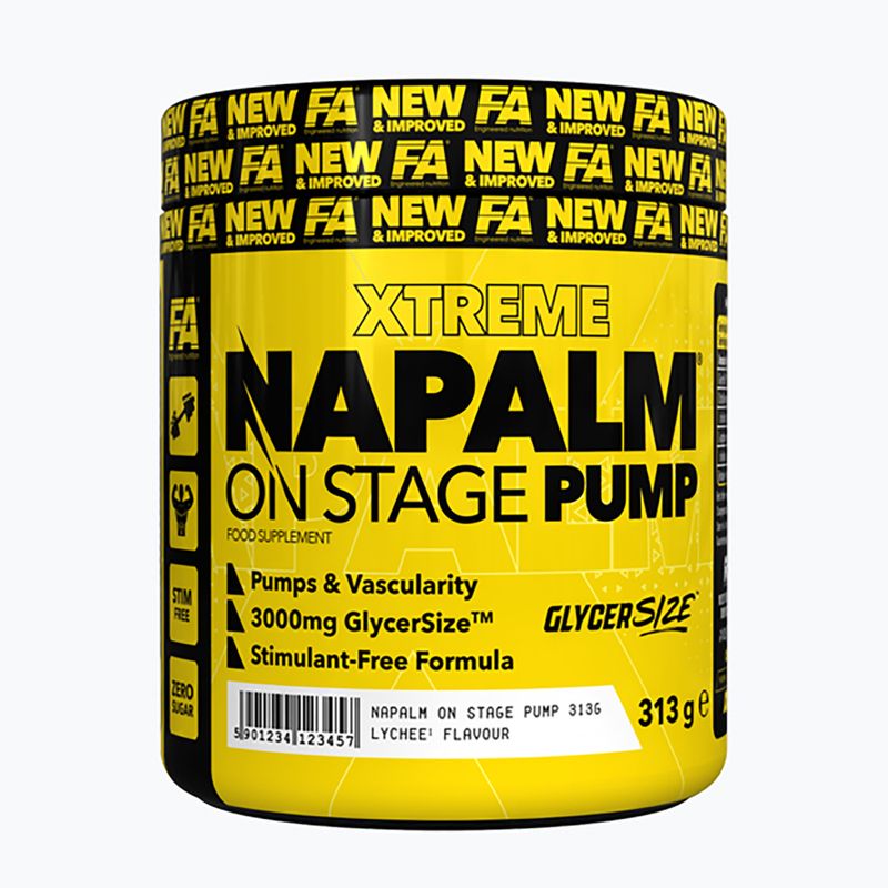 Integratore pre-allenamento Fitness Authority Napalm On Stage Pump 313 g mango/lemon
