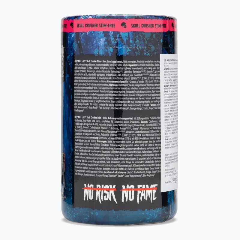 Fitness Authority pre-allenamento Skull Labs Skull Crusher Stim Free 350 g mango/limone 3