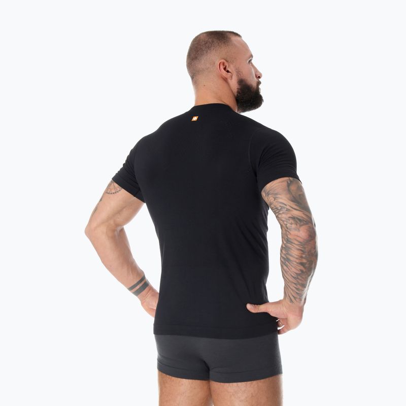 Maglietta termica Brubeck Outdoor Merino Wool Pro uomo nero/wild 3 2