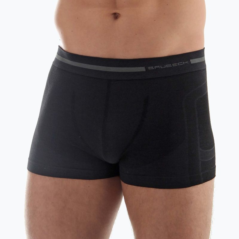 Boxer termici da uomo Brubeck Comfort Wool black 2