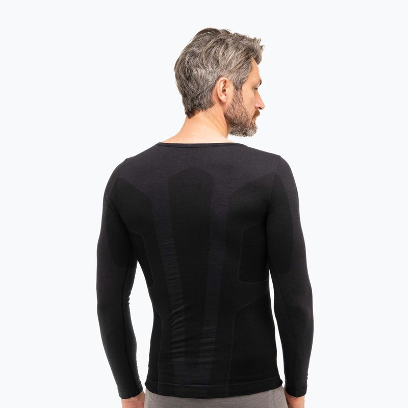Maglia termica Brubeck Comfort Wool nera 2