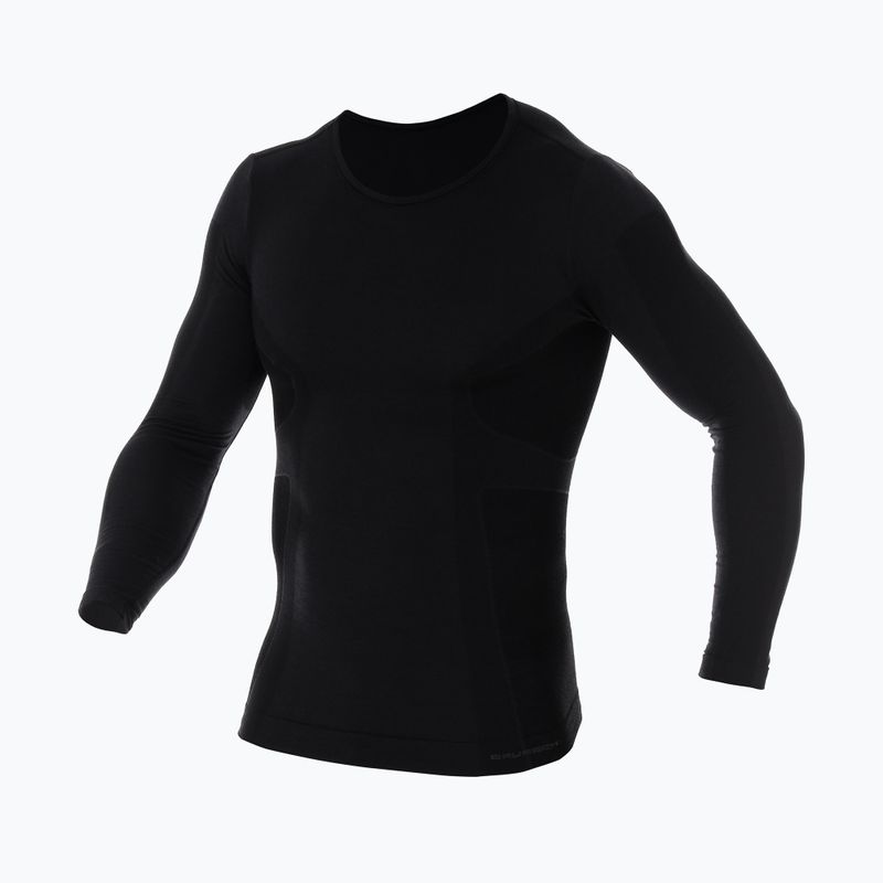 Maglia termica Brubeck Comfort Wool nera 3