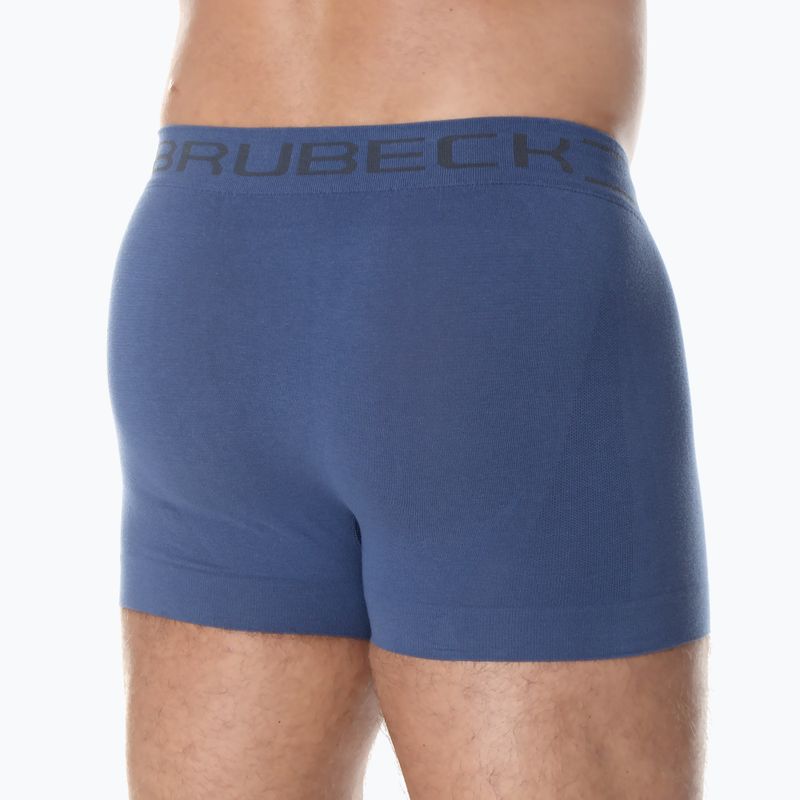 Boxer termico da uomo Brubeck BX10050A Comfort Cotone blu navy 5