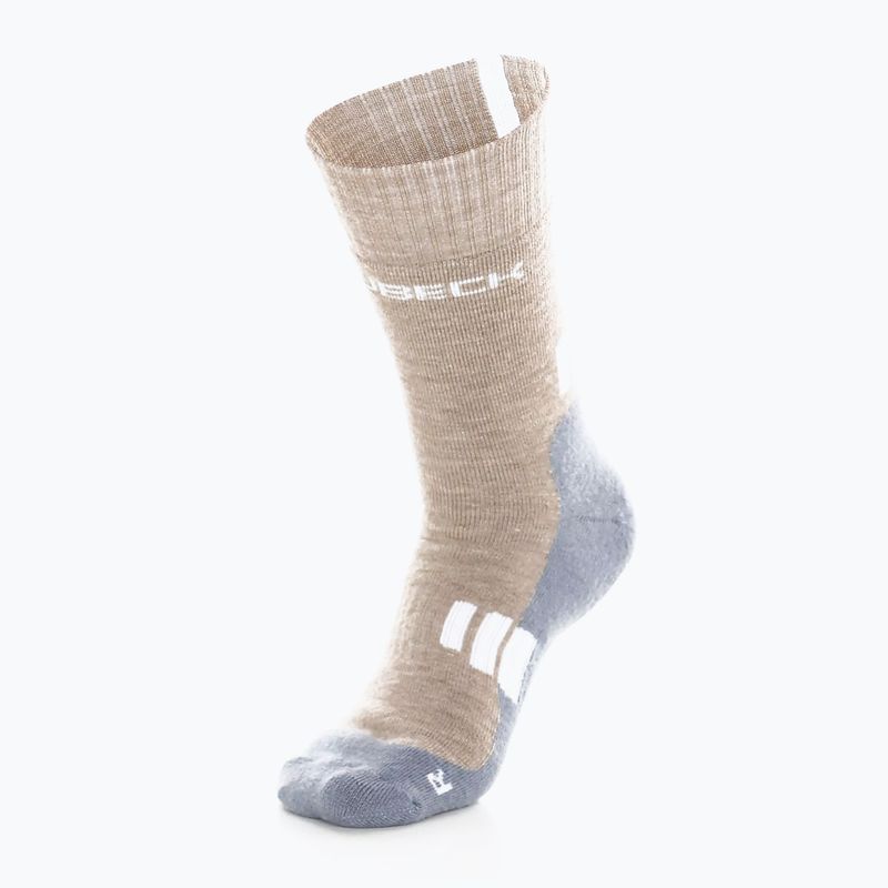 Calze da trekking da donna Brubeck BTR002 Trekking Marrone chiaro/grigio 5