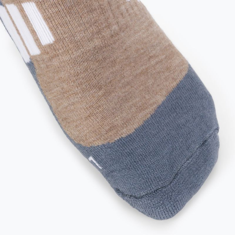 Calze da trekking da donna Brubeck BTR002 Trekking Marrone chiaro/grigio 3