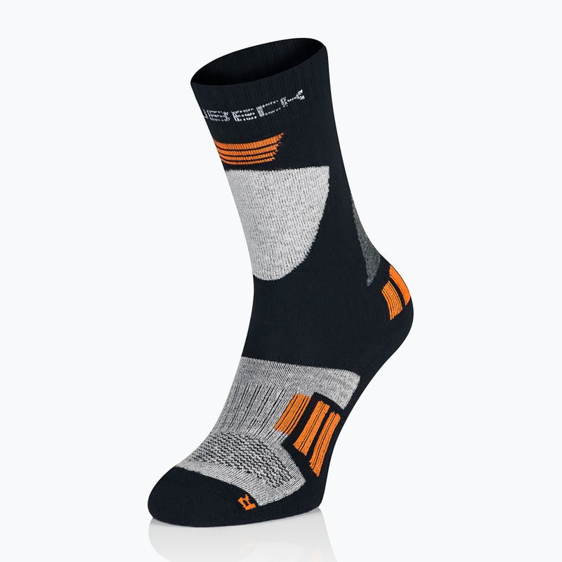 Calze da sci per bambini Brubeck Ski Force grigio / arancione 2
