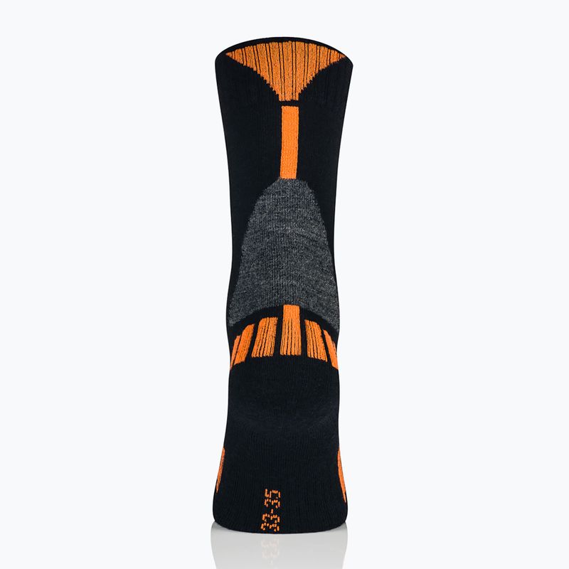 Calze da sci per bambini Brubeck Ski Force grigio / arancione 3