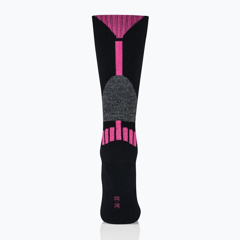 Calze da sci da donna Brubeck Ski Force nero / rosa 3