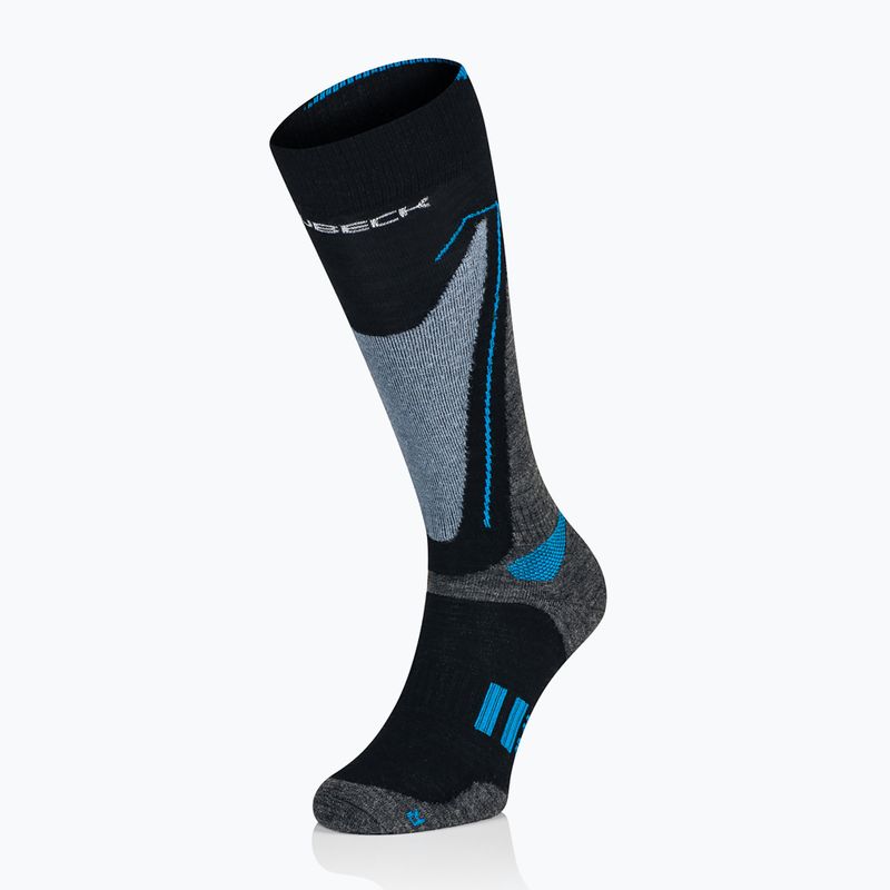 Calze da sci da uomo Brubeck Snow Force Grigio chiaro / blu 2