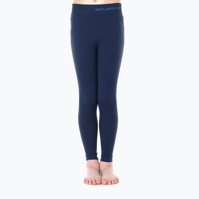 Pantaloni termoattivi per bambini Brubeck LE12080 Thermo blu navy 2