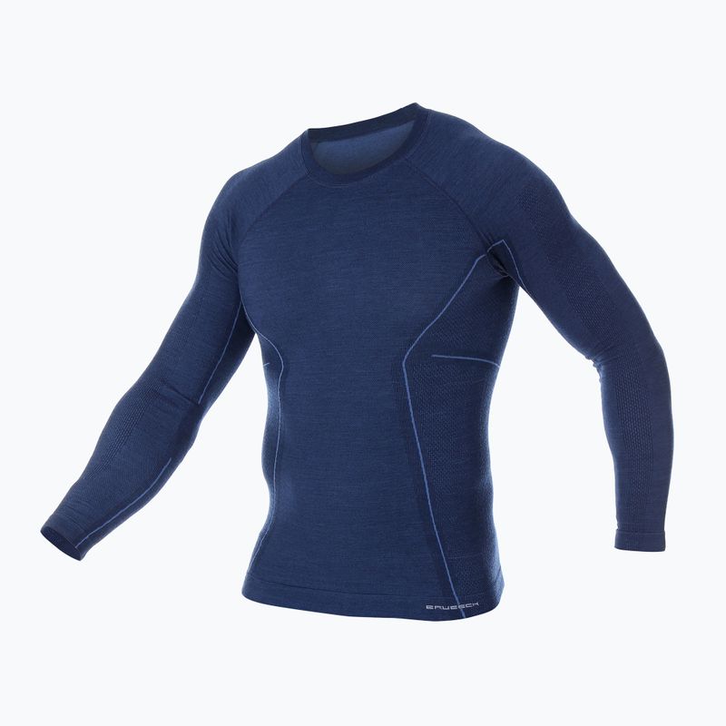 Maglia termica da uomo Brubeck Active Wool blu navy 3