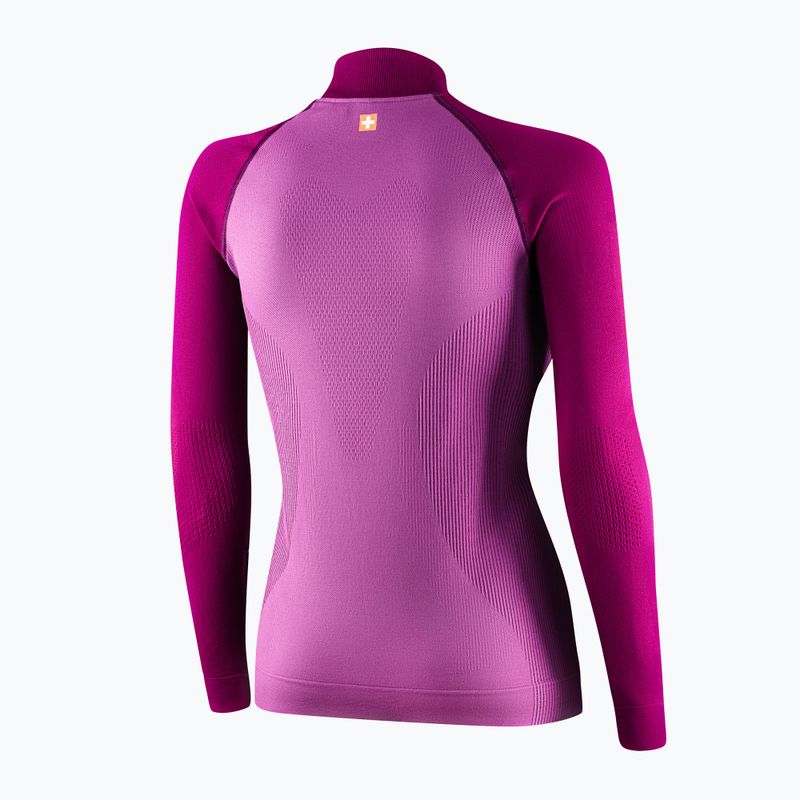 Felpa termica da donna Brubeck LS1352 Athletic heather / plum 4