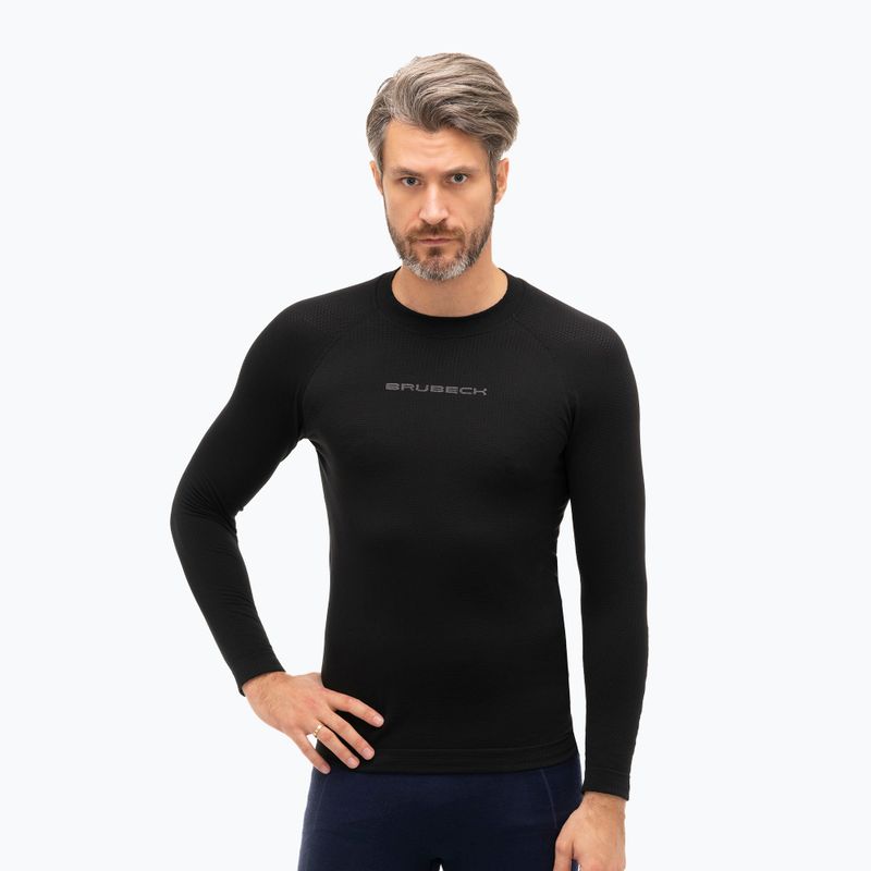 Maniche lunghe da uomo Brubeck LS15950 3D Run Pro nero