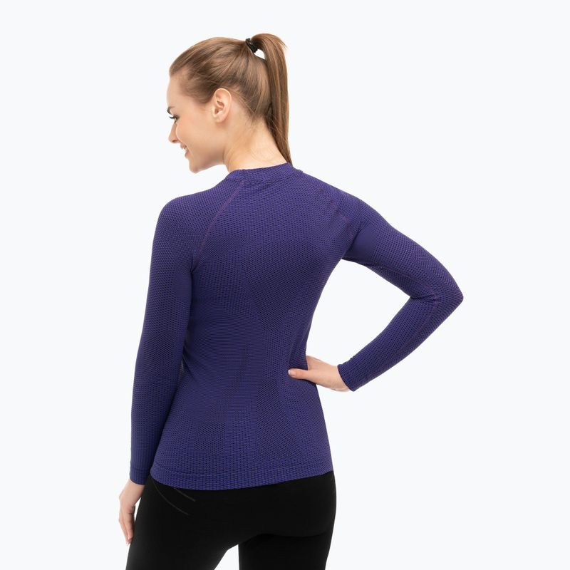 Maniche lunghe da corsa da donna Brubeck LS15950 3D Run Pro viola 2